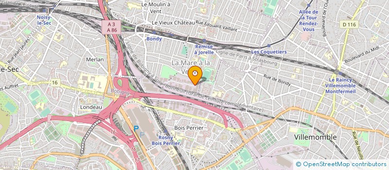 localisation de l'entreprise LIGNE DIRECTE  BONDY