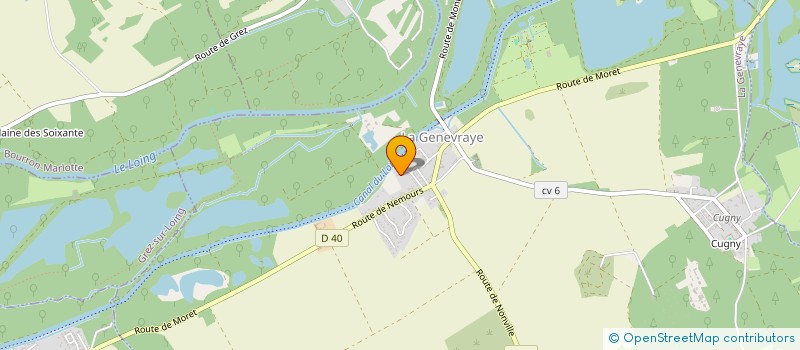 localisation de l'entreprise LIGNE DIRECTE STABLES  LA GENEVRAYE