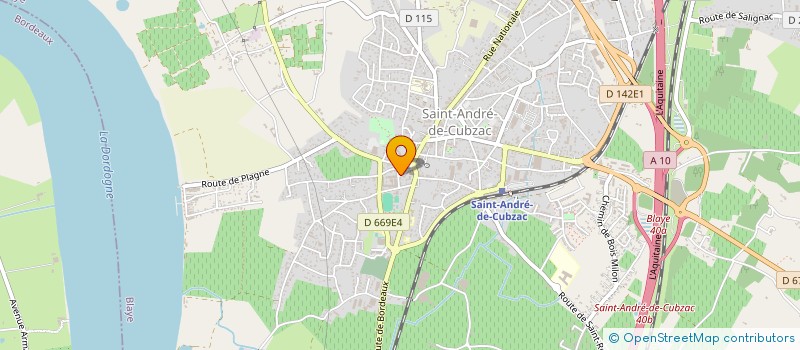 localisation de l'entreprise LIGNE DIVINE à SAINT-ANDRE-DE-CUBZAC