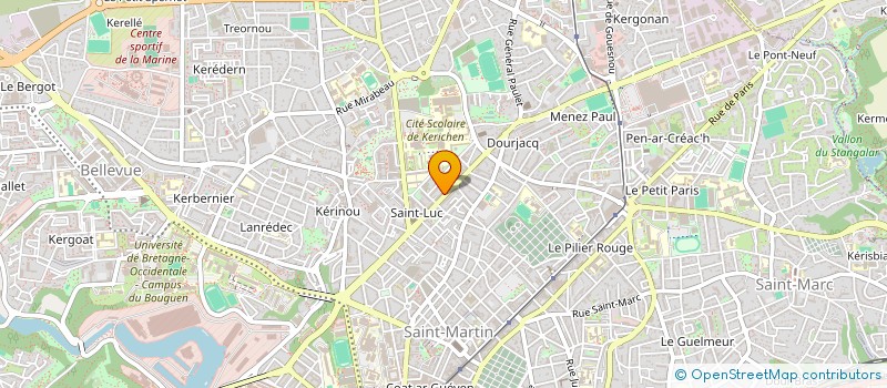 localisation de l'entreprise LIGNE DROITE à BREST