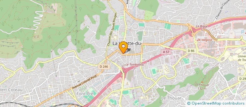 localisation de l'entreprise LIGNE DROITE à LA VALETTE-DU-VAR