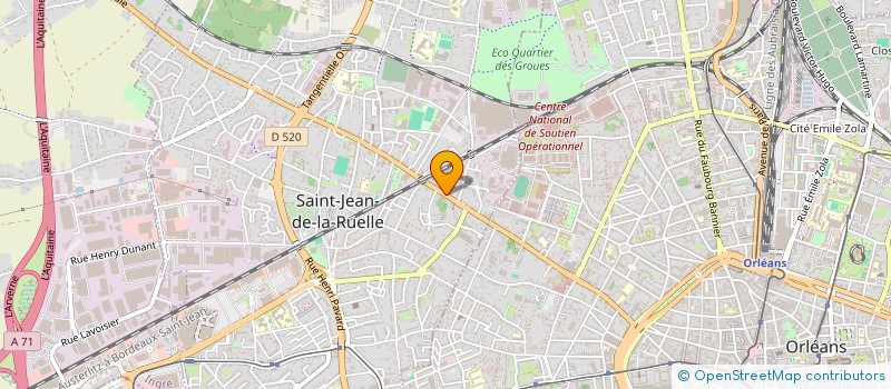 localisation de l'entreprise LIGNE ET FORME EURL à SAINT-JEAN-DE-LA-RUELLE