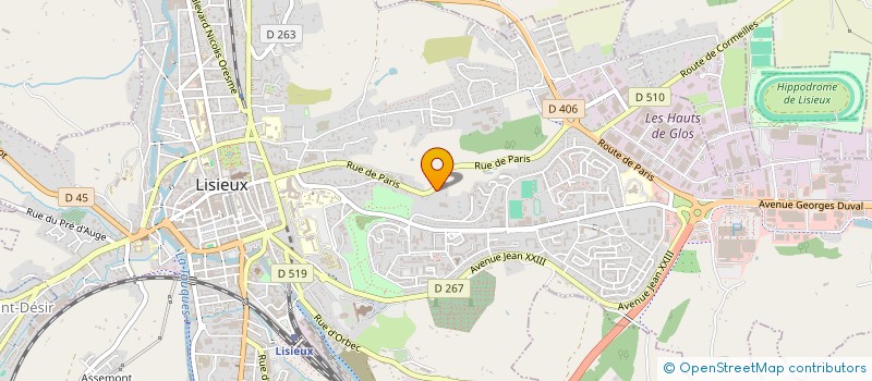 localisation de l'entreprise LIGNE FINITION à LISIEUX