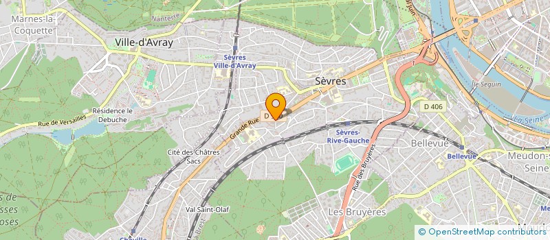 localisation de l'entreprise LIGNE FORME ET BEAUTE à SEVRES