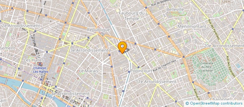 localisation de l'entreprise LIGNE GRAPHIC à PARIS