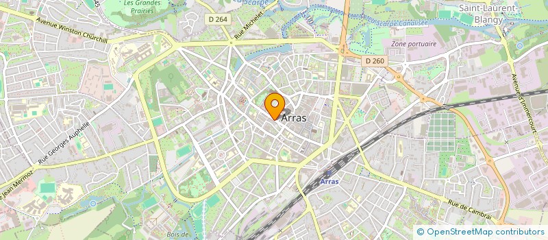 localisation de l'entreprise LIGNE M à ARRAS