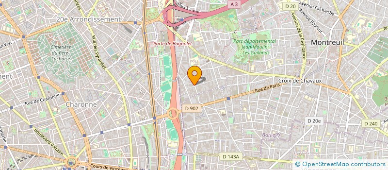 localisation de l'entreprise LIGNE NOUVELLE LYRA à BAGNOLET