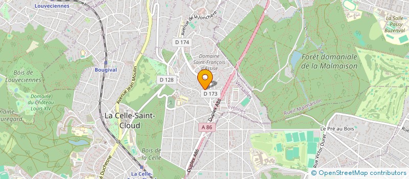 localisation de l'entreprise LIGNE PAYSAGERE  LA CELLE-SAINT-CLOUD