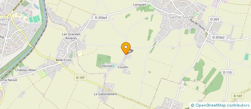 localisation de l'entreprise LIGNE & PROTEINES  SAINTE-SOULLE