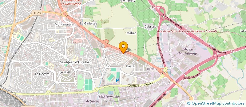 localisation de l'entreprise LIGNE PURE à BEZIERS