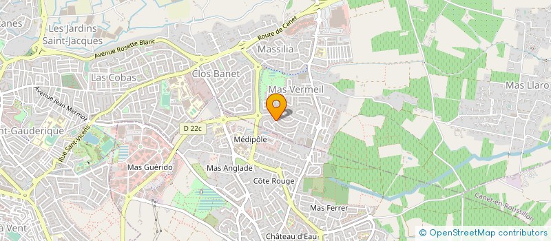 localisation de l'entreprise LIGNE PURE HOLDING à PERPIGNAN