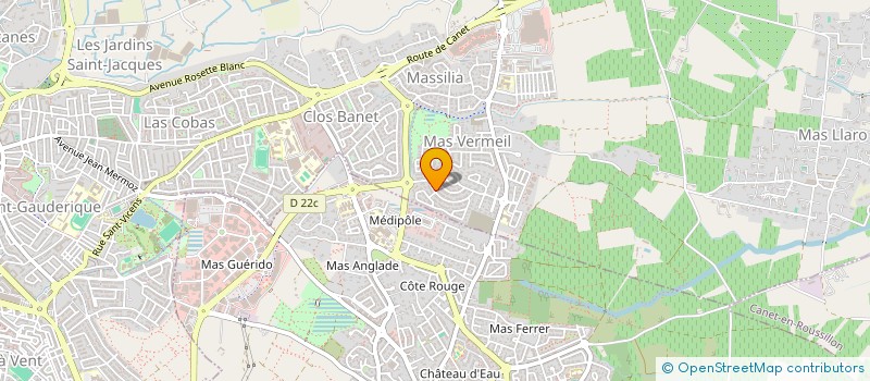 localisation de l'entreprise LIGNE PURE MARJO à PERPIGNAN