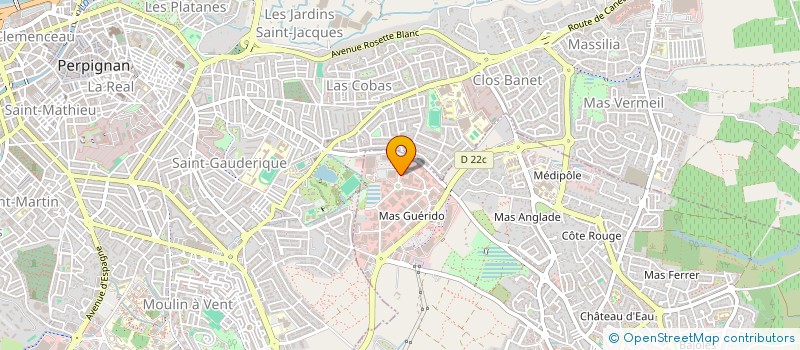 localisation de l'entreprise LIGNE PURE PERPIGNAN  CABESTANY