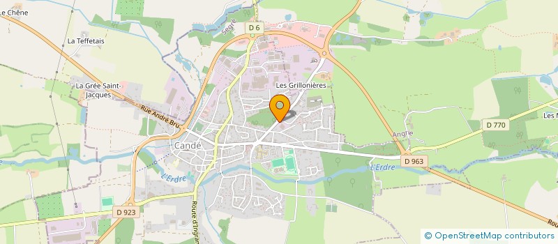 localisation de l'entreprise LIGNE SPA à CANDE