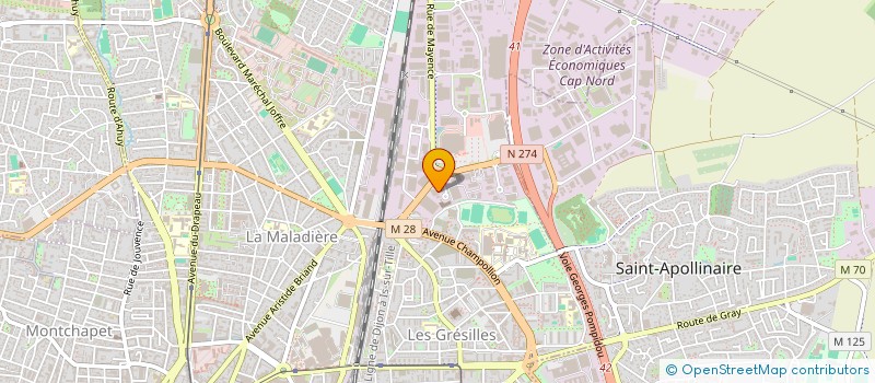 localisation de l'entreprise LIGNE TERTIAIRE  DIJON