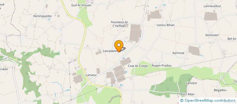 localisation de l'entreprise LIGNE VERTE à CLEDER