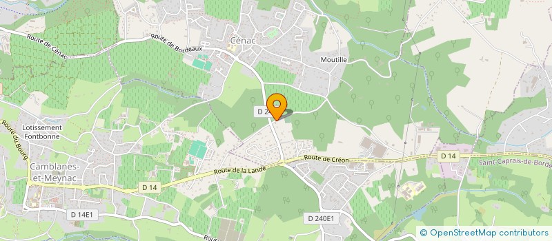 localisation de l'entreprise LIGNE VERTE  CENAC