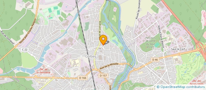 localisation de l'entreprise LIGNE WEB SERVICES  GOLBEY