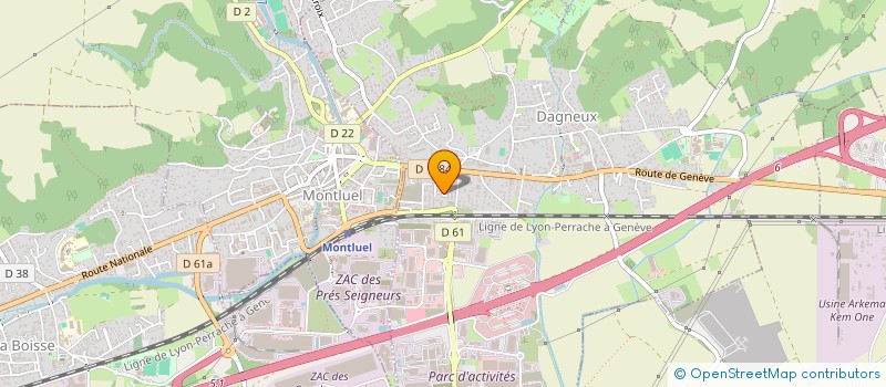 localisation de l'entreprise LIGNES D INTERIEUR à DAGNEUX