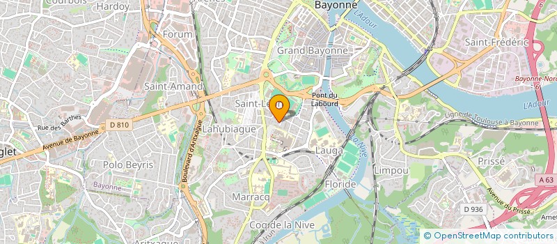 localisation de l'entreprise LIGNES DE FRANCE à BAYONNE