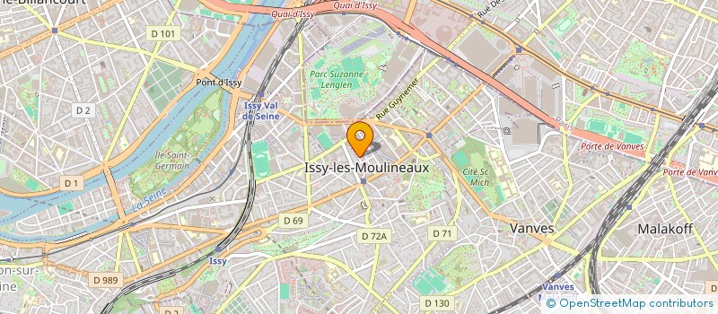 localisation de l'entreprise LIGNES ET DETOURS à ISSY-LES-MOULINEAUX
