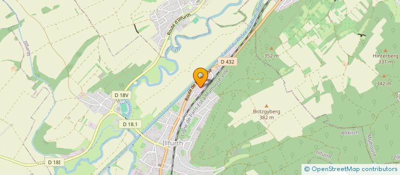 localisation de l'entreprise LIGNES ET RESEAUX DE L EST  ILLFURTH