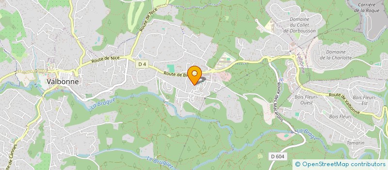 localisation de l'entreprise LIGNES PLURIELLES à VALBONNE
