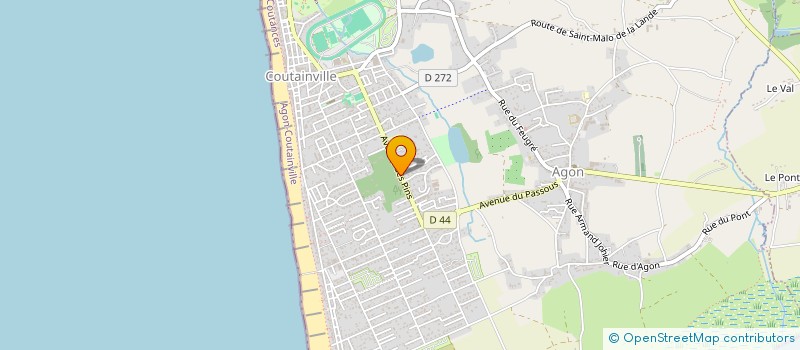 localisation de l'entreprise LIGNESCOP  AGON-COUTAINVILLE