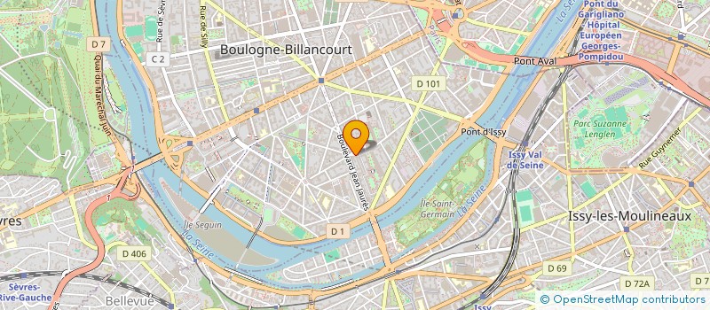 localisation de l'entreprise LIGNEXPERT à BOULOGNE-BILLANCOURT