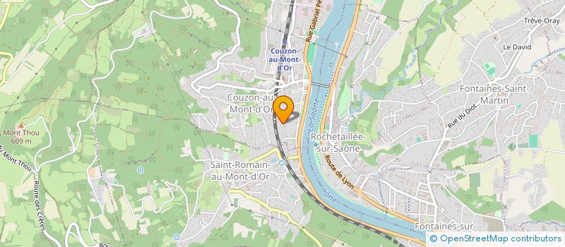 localisation de l'entreprise LIGNEY SS2I  COUZON-AU-MONT-D'OR