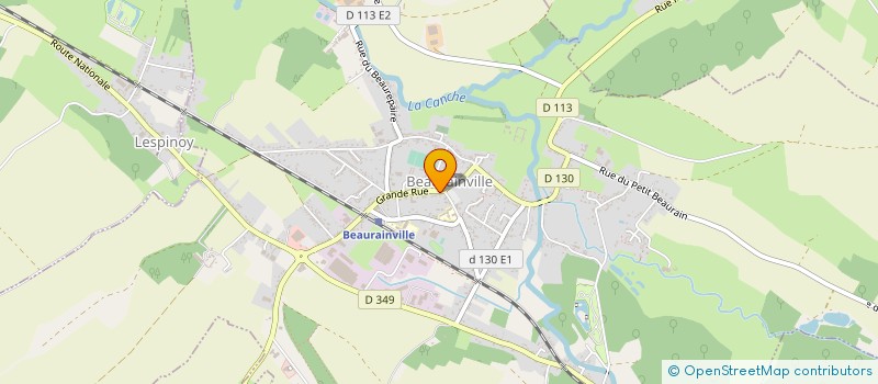 localisation de l'entreprise LIGNIER à BEAURAINVILLE