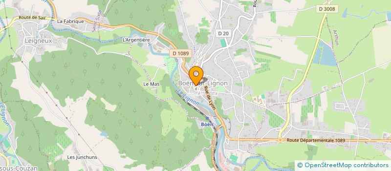 localisation de l'entreprise LIGNON COMMUNICATION à BOEN-SUR-LIGNON