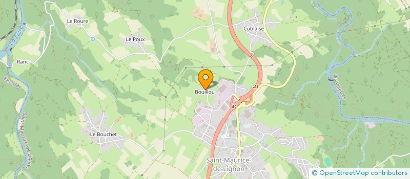 localisation de l'entreprise LIGNON METAL à SAINT-MAURICE-DE-LIGNON
