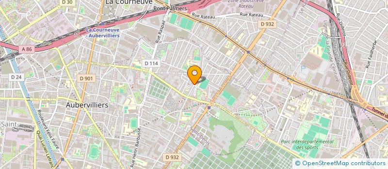 localisation de l'entreprise LIGNOR COSMETIQUES à AUBERVILLIERS