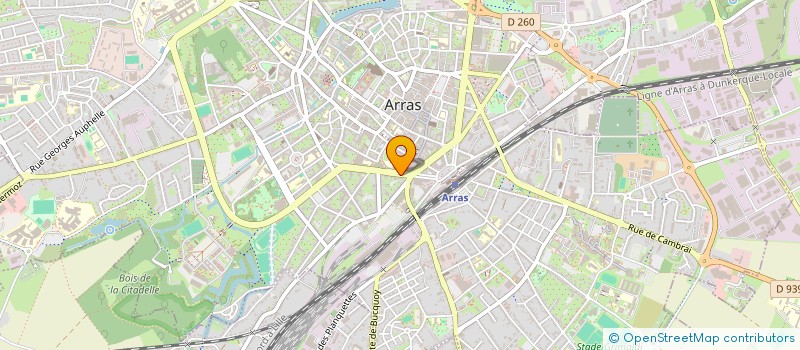 localisation de l'entreprise LIGNUM à ARRAS