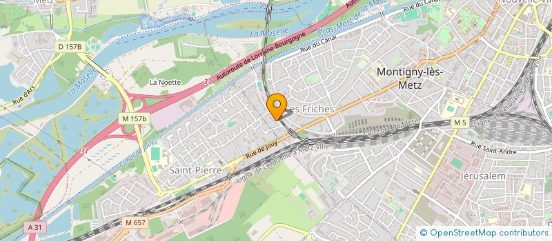 localisation de l'entreprise LIGNUM CONSTRUCTION OSSATURE BOIS  MONTIGNY-LES-METZ