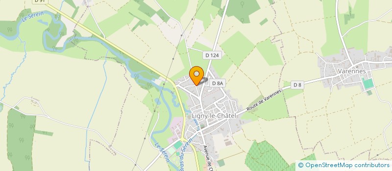 localisation de l'entreprise LIGNY POKER CLUB  LIGNY-LE-CHATEL