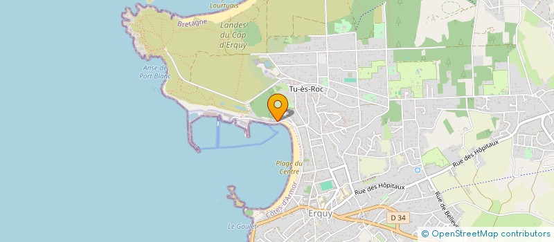 localisation de l'entreprise LIGOT  ERQUY