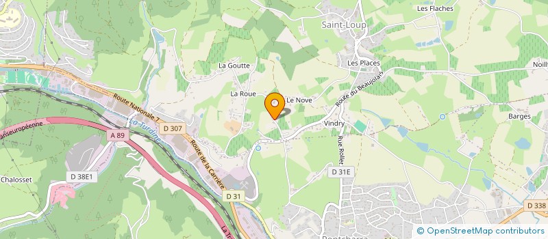 localisation de l'entreprise LIGUE AEROMODELISME AUVERGNE RHONE-ALPES  VINDRY-SUR-TURDINE