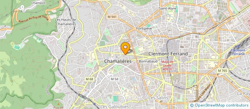 localisation de l'entreprise LIGUE AUVERGNE FOOTBALL AMERICAIN à CHAMALIERES
