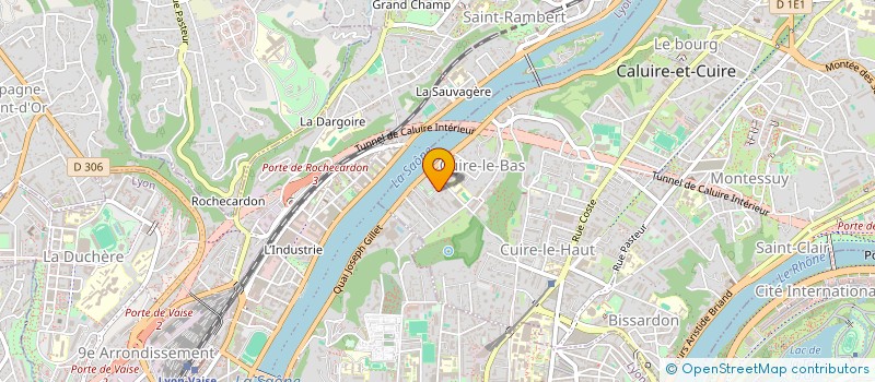 localisation de l'entreprise LIGUE AUVERGNE RHONE ALPES D'AVIRON  CALUIRE-ET-CUIRE