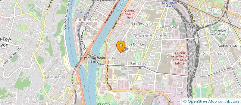 localisation de l'entreprise LIGUE AUVERGNE RHONE ALPES DE SAVATE BOXE FRANCAISE ET DISCIPLINES ASSOCIEES à LYON