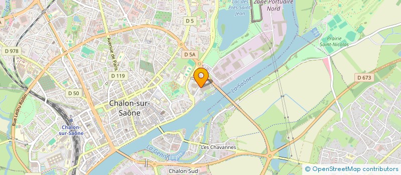 localisation de l'entreprise LIGUE BOURGOGNE FRANCHE COMTE D'AVIRON à CHALON-SUR-SAONE