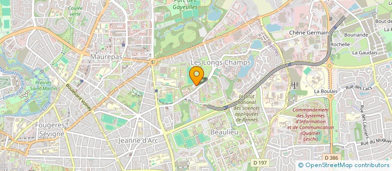 localisation de l'entreprise LIGUE BRETAGNE DE FOOTBALL AMERICAIN  RENNES