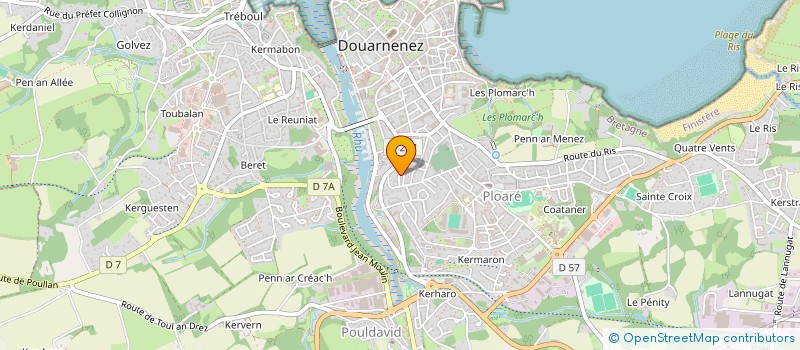 localisation de l'entreprise LIGUE BRETAGNE FEDERATION KICK BOXING  DOUARNENEZ