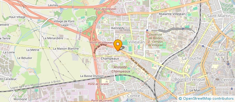 localisation de l'entreprise LIGUE BRETONNE DES SPORTS GAELIQUES / LIG BREIZH SPORTOU GOUEZELEG  ROSTRENEN