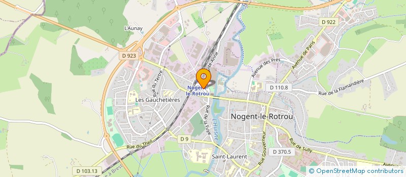 localisation de l'entreprise LIGUE CENTRE VAL DE LOIRE DE MUAYTHAI AFMT à NOGENT-LE-ROTROU
