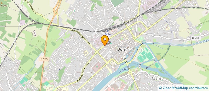 localisation de l'entreprise LIGUE CONTRE LA VIOLENCE ROUTIERE (ASSOCIATION DEPARTEMENTALE DU JURA)  TAVAUX