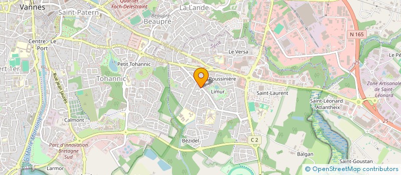 localisation de l'entreprise LIGUE CONTRE LA VIOLENCE ROUTIERE - MORBIHAN BRETAGNE CENTRE à SENE