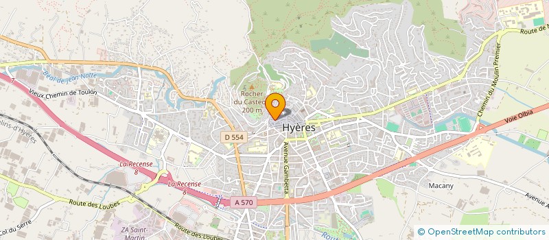 localisation de l'entreprise LIGUE CONTRE VIOLENCE ROUTIERE ASS DEPAR à HYERES